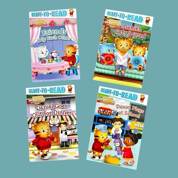 Set of 4 Pre-level One Daniel Tigers Neighborhood Books in excellent condition. - Picture 1 of 4